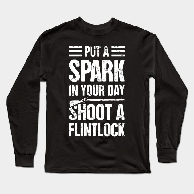 Gift For Flintlock Rifle History Gun Collector Long Sleeve T-Shirt by MeatMan